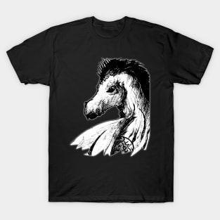 Ink drawing - dragon - fantasy inspired designs T-Shirt